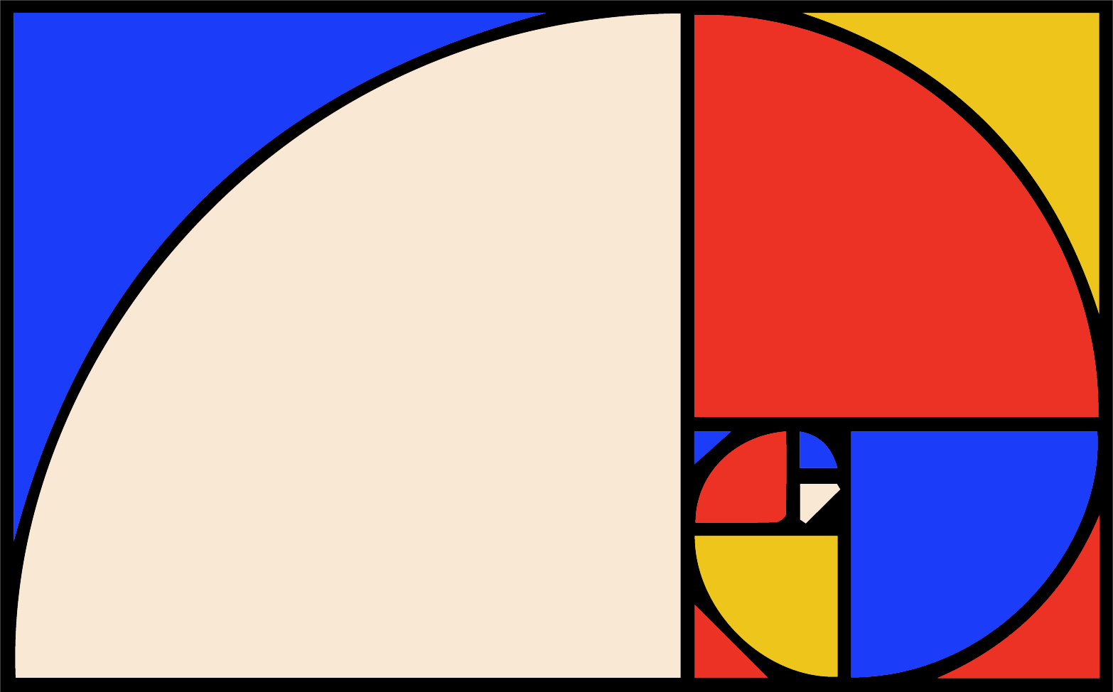 Suite de Fibonacci aux couleurs de Mondrian